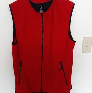 ProSpirit Men's Red Fleece Zip Up Vest Size Small